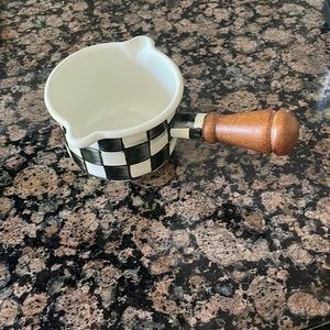 Mackenzie Childs courtly check butter melting pot